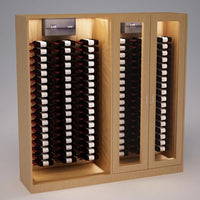 Vinotemp - 8" Black Self-Contained Slim Wine Cooling System - WM-1500SLIM