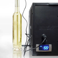 Vinotemp - 8" Black Self-Contained Slim Wine Cooling System - WM-1500SLIM