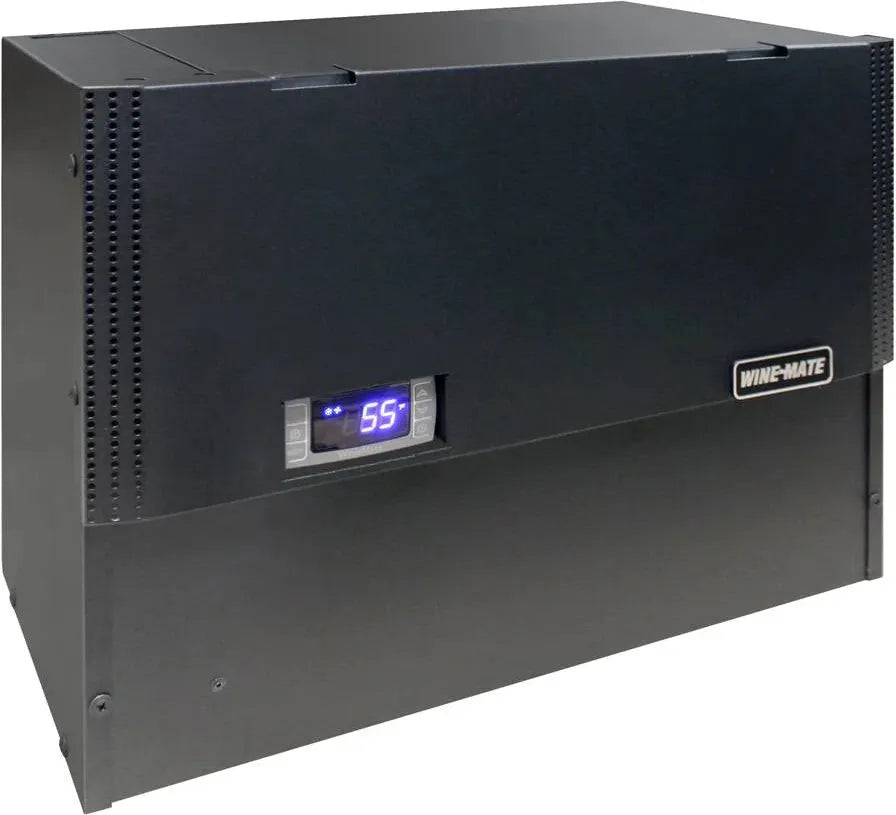 Vinotemp - 8" Black Self-Contained Slim Wine Cooling System - WM-1500SLIM
