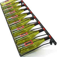 Vinotemp - 9 Bottle Epicureanist Wall-Mounted Display Rack Black - EP‐TDISPRACK