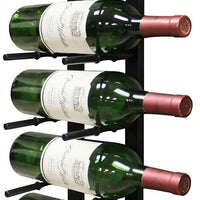 Vinotemp - 9 Bottle Modern Peg Wine Rack Black - EP‐PEGWALL9B