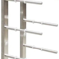 Vinotemp - 9 Bottle Modern Peg Wine Rack Stainless - EP‐PEGWALL9S