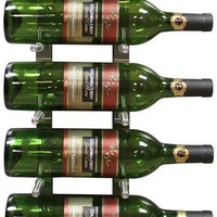 Vinotemp - 9 Bottle Modern Peg Wine Rack Stainless - EP‐PEGWALL9S