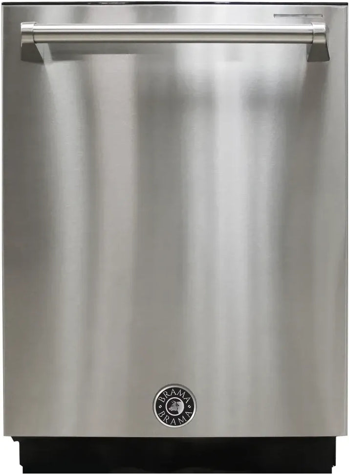 Vinotemp - Brama Series 24" Stainless Steel Built-In Top Control Dishwasher - BR-DWSH01-S