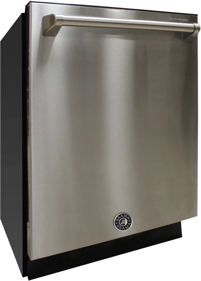 Vinotemp - Brama Series 24" Stainless Steel Built-In Top Control Dishwasher - BR-DWSH01-S