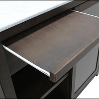 Vinotemp - Wine Credenza With White Marble Tabletop - VT‐CREDMOD‐BR-W