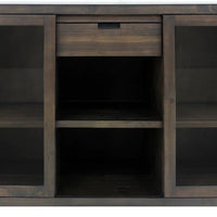 Vinotemp - Wine Credenza With White Marble Tabletop - VT‐CREDMOD‐BR-W