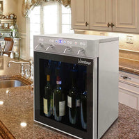 Vinotemp - WineSteward Stainless 4 Bottle Wine Dispenser - VT‐PRWINEDIS4S