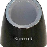 Vinturi - Silver Rechargeable Wine Opener with Base and Foil Cutter - V9046