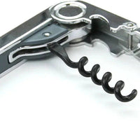 Vinturi - Silver Waiter's Corkscrew Bottle Opener and Foil Cutter, All-In-One Solution - V9033