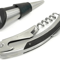 Vinturi - Stainless Steel Corkscrew with Foil Cutter and Bottle Stopper Bar Set - V9067