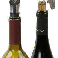 Vinturi - Stainless Steel Corkscrew with Foil Cutter and Bottle Stopper Bar Set - V9067