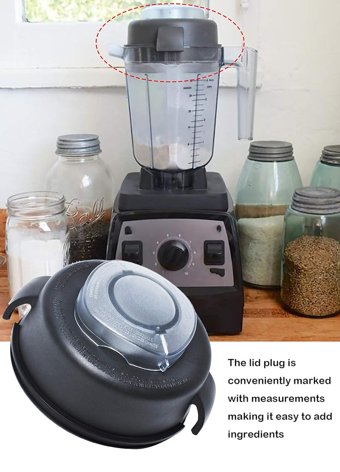 Vitamix - 2-Part Yellow Blender Lid with Plug for Tall 64 Oz Containers - 67405