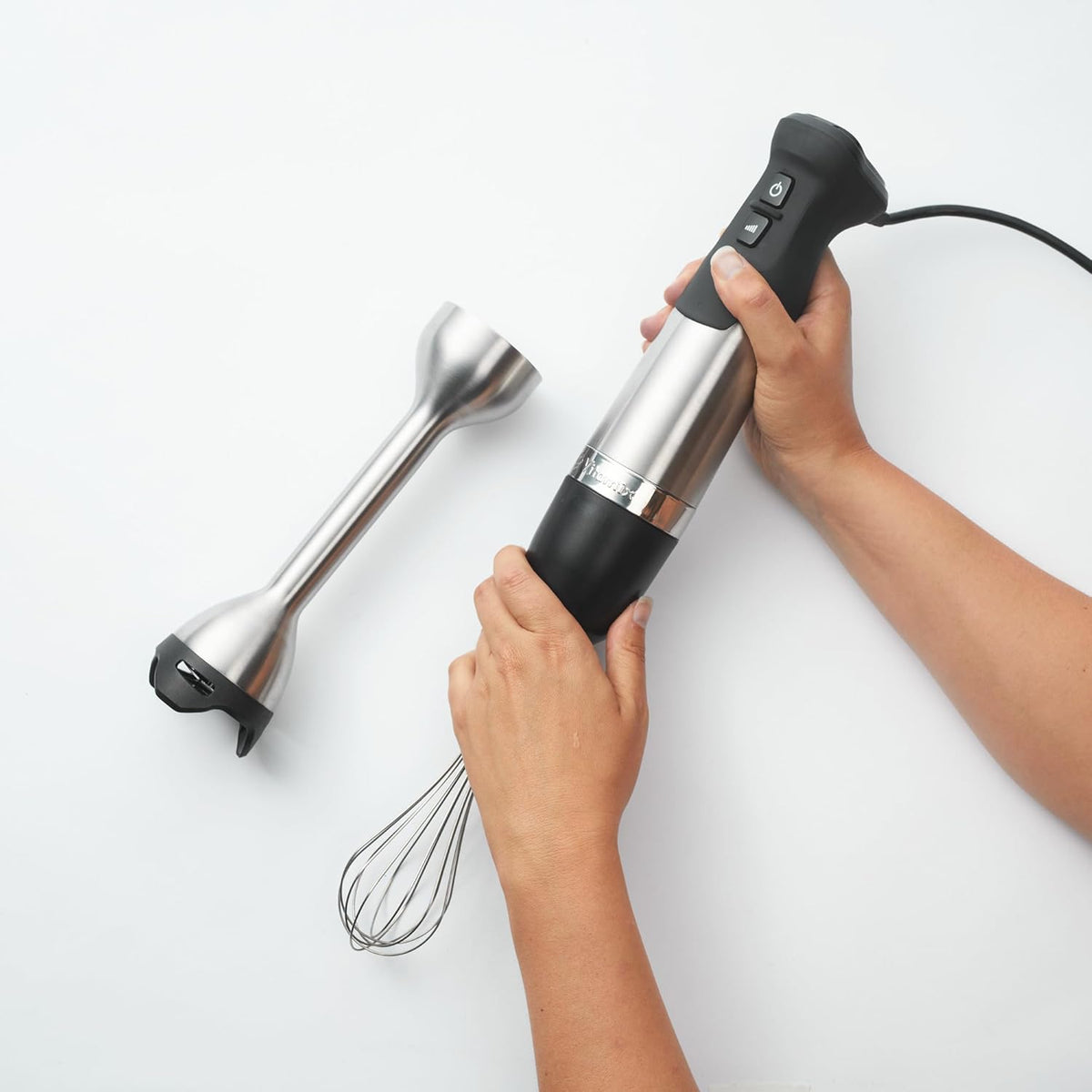 Vitamix - 2.4" Stainless Steel Immersion Blender Whisk Attachment - 69811