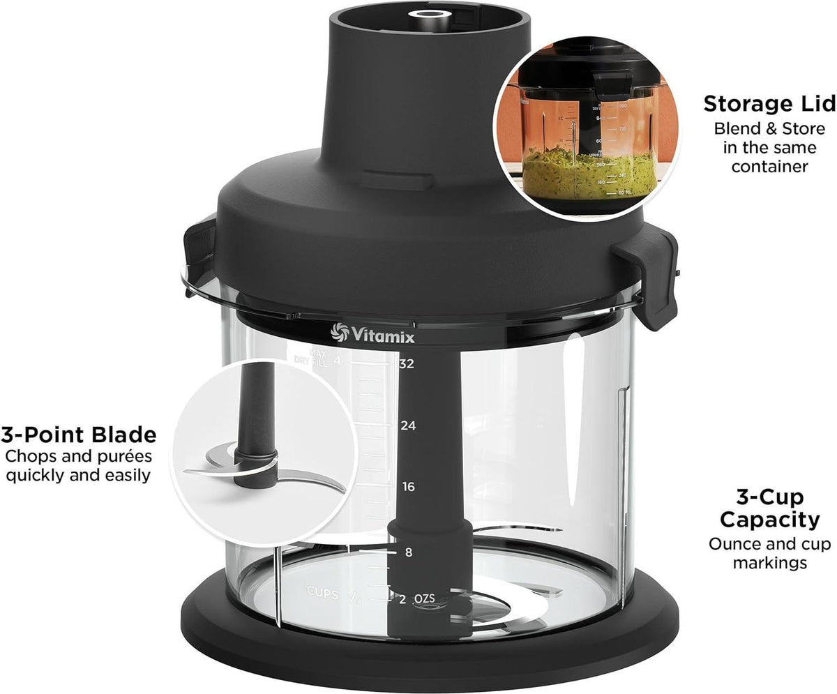 Vitamix - 3 Cups Capacity Immersion Clear Blender Mini-Chopper Attachment - 69815