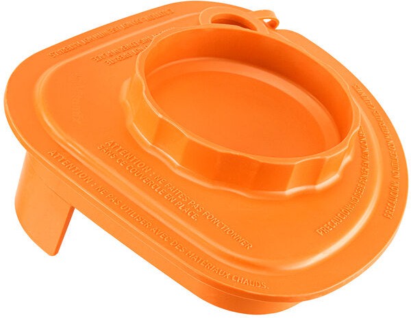 Vitamix - Orange Two-Piece Splash Lid with Tethered Plug for Advance Jars - 58998