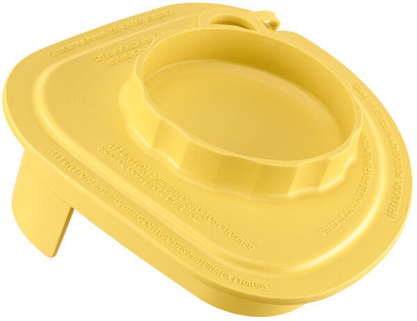 Vitamix - Yellow Two-Piece Splash Lid with Tethered Plug for Advance Jars - 58997