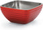 Vollrath - 1 ⅘-Quart Square Serving Bowl in Dazzle Red - 4763215