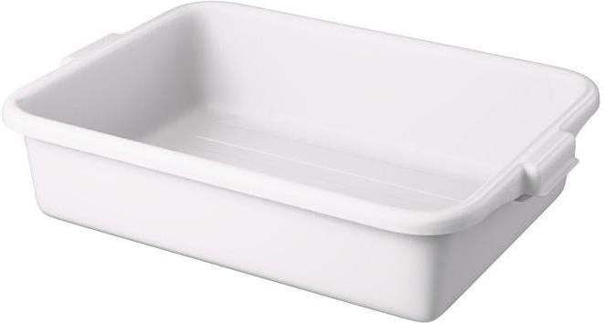 Vollrath - 1-Compartment Bus Box, 5" Deep, 21.75" x 15.625" x 5" in White - 1521B-05