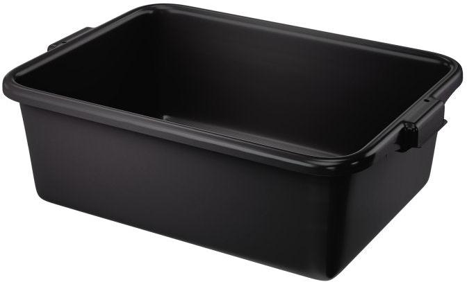 Vollrath - 1-Compartment Bus Box, 7" Deep, 21.75" x 15.625" x 7" in Black - 1527-06