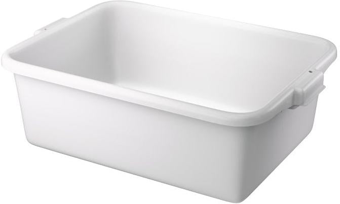 Vollrath - 1-Compartment Bus Box, 7" Deep, 21.75" x 15.625" x 7" in White - 1527-05