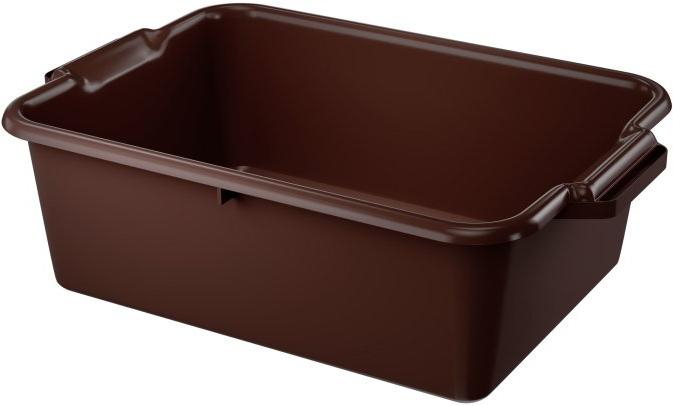 Vollrath - 1-Compartment Bus Box, 7" Deep, 22.36" x 15.5" x 7.04" in Brown - 52662