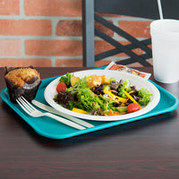 Vollrath - 10" x 14" Fast-Food Tray in Teal - 86109