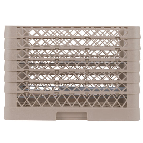 Vollrath - 12-Compartment Traex® Plate Crate® Warewashing System in Beige for 10.75 to 11.187" Plates - PM1211-6