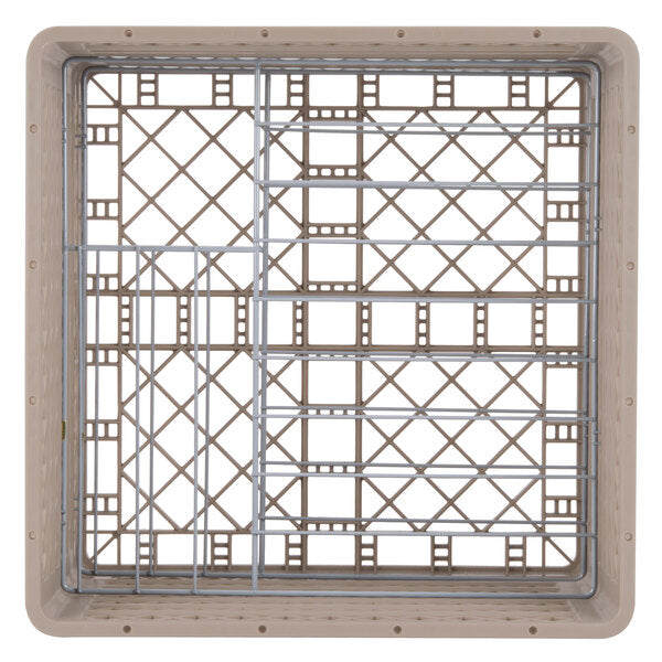 Vollrath - 12-Compartment Traex® Plate Crate® Warewashing System in Beige for 10.75 to 11.187" Plates - PM1211-6