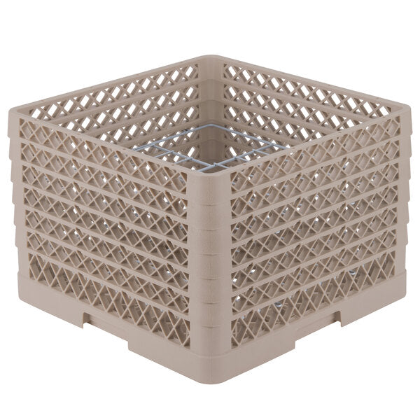Vollrath - 12-Compartment Traex® Plate Crate® Warewashing System in Beige for 10.75 to 11.187" Plates - PM1211-6