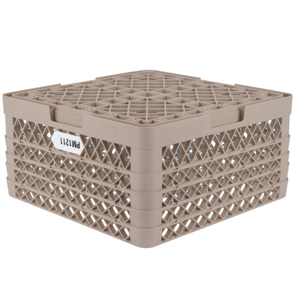 Vollrath - 12-Compartment Traex® Plate Crate® Warewashing System in Beige for 8.75 to 9.187" Plates - PM1211-4