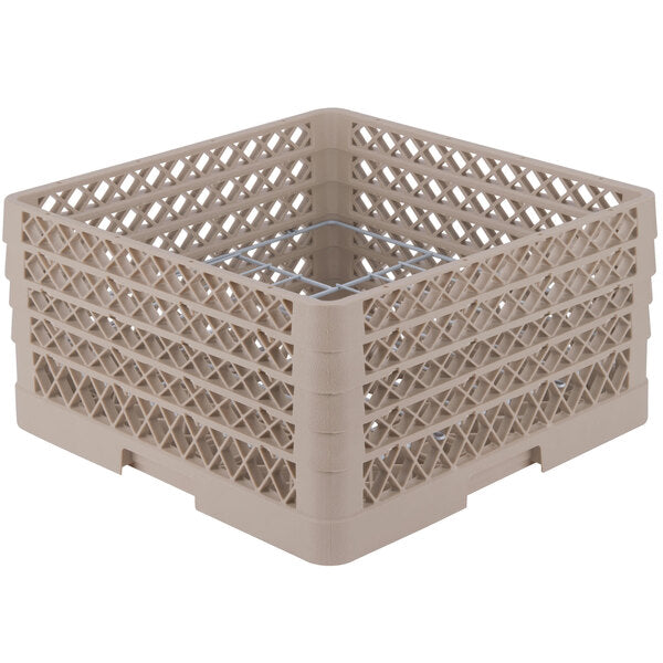 Vollrath - 12-Compartment Traex® Plate Crate® Warewashing System in Beige for 8.75 to 9.187" Plates - PM1211-4