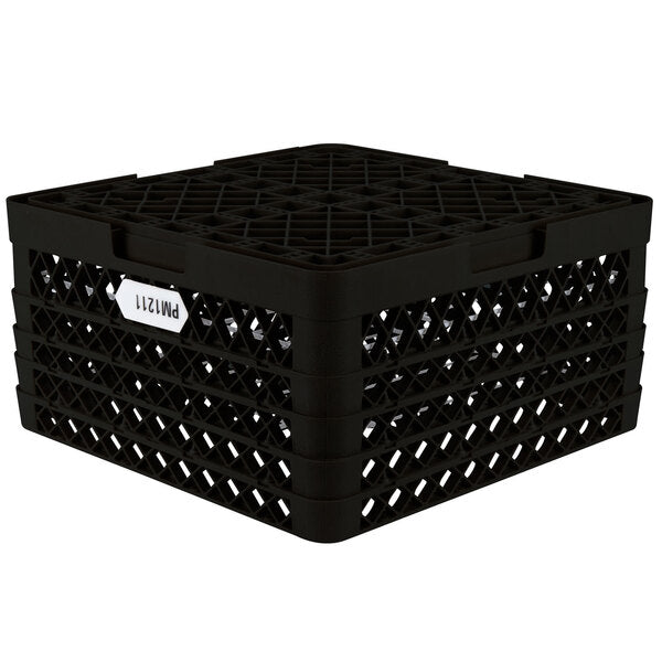 Vollrath - 12-Compartment Traex® Plate Crate® Warewashing System in Black for 8.75 to 9.187" Plates - PM1211-4-06