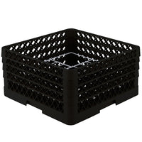 Vollrath - 12-Compartment Traex® Plate Crate® Warewashing System in Black for 8.75 to 9.187" Plates - PM1211-4-06