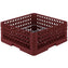 Vollrath - 12-Compartment Traex® Plate Crate® Warewashing System in Burgundy for 5.0 to 7.625
