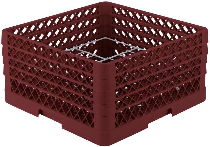 Vollrath - 12-Compartment Traex® Plate Crate® Warewashing System in Burgundy for 8.75 to 9.187" Plates - PM1211-4-21