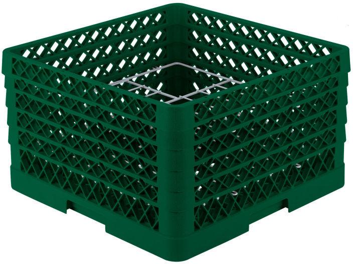 Vollrath - 12-Compartment Traex® Plate Crate® Warewashing System in Green for 9.187 to 10.75" Plates - PM1211-5-19