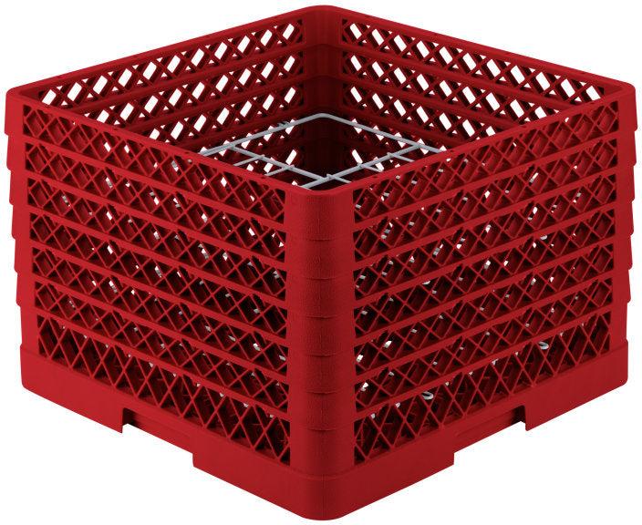 Vollrath - 12-Compartment Traex® Plate Crate® Warewashing System in Red for 10.75 to 11.187" Plates - PM1211-6-02