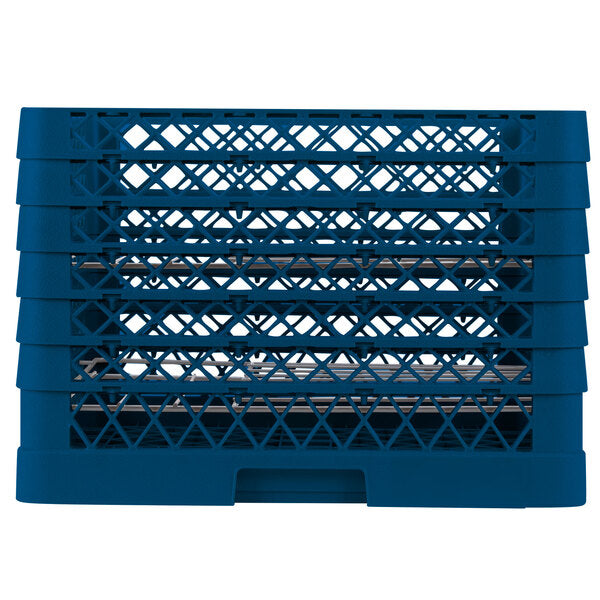 Vollrath - 12-Compartment Traex® Plate Crate® Warewashing System in Royal Blue for 10.75 to 11.187" Plates - PM1211-6-44