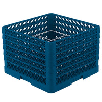 Vollrath - 12-Compartment Traex® Plate Crate® Warewashing System in Royal Blue for 10.75 to 11.187" Plates - PM1211-6-44