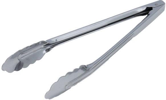 Vollrath - 12" Heavy-Duty Stainless Steel Utility Tongs - 47312