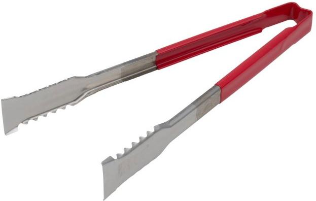 Vollrath - 12" One-Piece Tongs with and Red Handle - 4791240