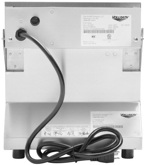 Vollrath - 120 V Stainless Streel Standard-Duty Countertop Fryer - CF2-1800