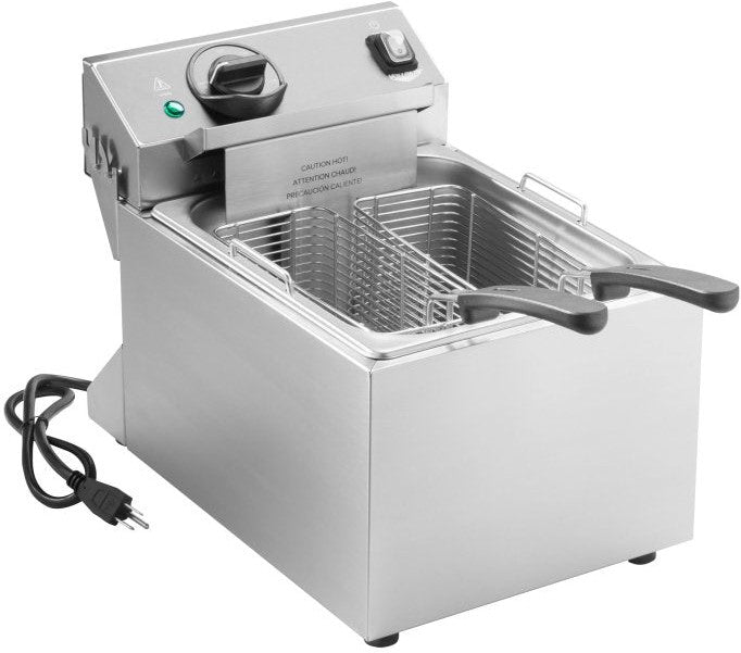 Vollrath - 120 V Stainless Streel Standard-Duty Countertop Fryer - CF2-1800
