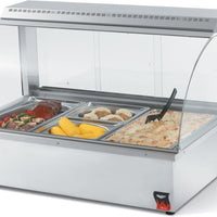 Vollrath - 120-Volt Cayenne® Curved-Front Bain-Marie Heated Display Case With Rear Access - 40732