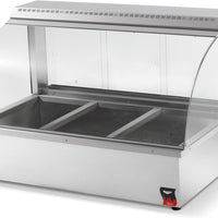 Vollrath - 120-Volt Cayenne® Curved-Front Bain-Marie Heated Display Case With Rear Access - 40732