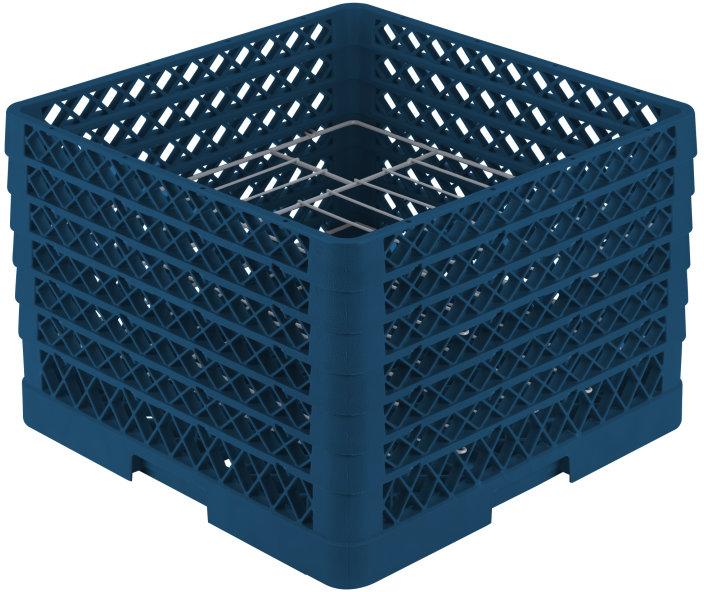 Vollrath - 14-Compartment Traex® Plate Crate® Warewashing System in Royal Blue - PM1412-6-44