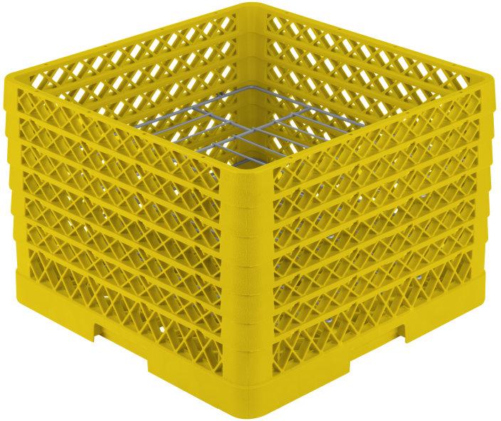 Vollrath - 14-Compartment Traex® Plate Crate® Warewashing System in Yellow - PM1412-6-08