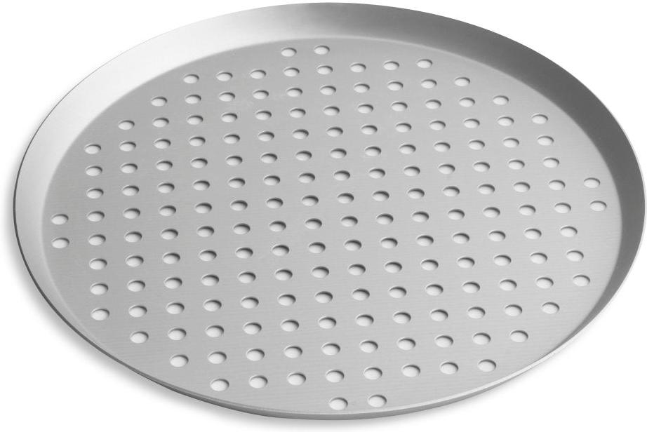Vollrath - 14" Perforated Press-Cut Pizza Pan with Clear Coat Anodized Finish - PC14PCC