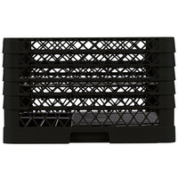 Vollrath - 15-Compartment Traex® Plate Crate® Warewashing System in Black with 5 Risers - PM1510-5-06